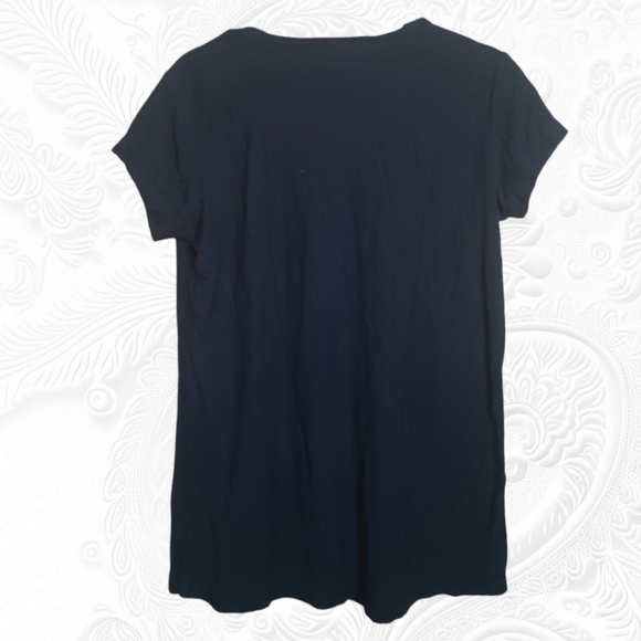 James Perse Navy Blue Short Sleeve T-Shirt - Picture 3 of 3